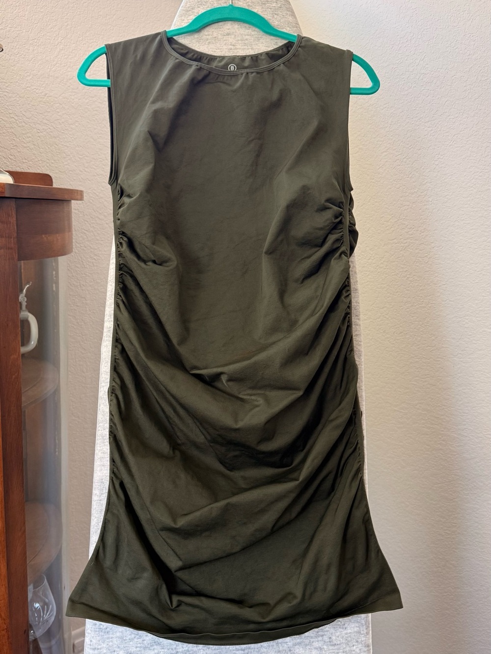 BLANQI Sleeveless Ruched Maternity Dress